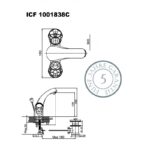Смесител за умивалник ICF 1001838  КЛИЕР - Image 2