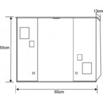 Горен PVC шкаф с огледало ICMC 1034 60 от InterCeramic - Image 3
