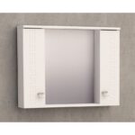 Горен PVC шкаф с огледало Inter Ceramic ICMC 1047-70 – модерен стил и практично решение за всяка баня