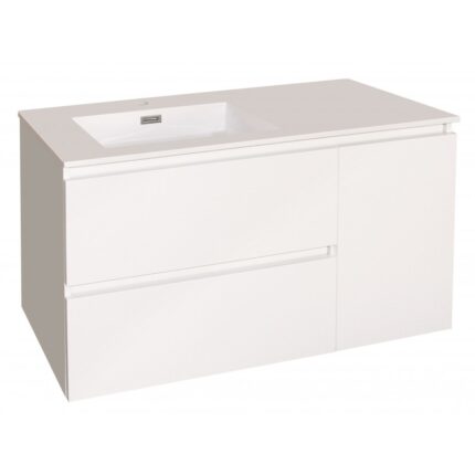 Долен конзолен PVC шкаф за баня Inter Ceramic ICP 10545 - стил и практичност в банята