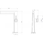 Месингов смесител Кони ICF 116223MB Черен мат - Image 8