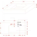 Умивалник  от кварц  ICL 12049/100B " PIETRA" - Image 2