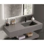 Умивалник " PIETRA" Inter Ceramic ICL 12049/120G RIGHT - комфорт и удобство с дясно разположение