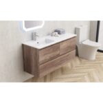 Долен конзолен PVC шкаф за баня Inter Ceramic ICP 12061 - стилен и функционален - Image 2