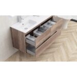Долен конзолен PVC шкаф за баня Inter Ceramic ICP 12061 - стилен и функционален - Image 3