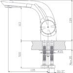 Месингов Смесител »  ТИАНА  ICF 1390091 - Image 2
