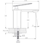Месингов Смесител »  ЕЛЛА  ICF 1455155 - Image 3
