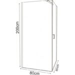 Душ кабина » ICL 157 80 R NEW - Image 2