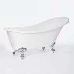 Вана Inter Ceramic ICSH 1784W– Елегантна свободностояща вана в бял цвят за модерна баня