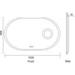 Огледало за баня с вградено осветление  ICL 1812 - Image 2