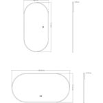 Огледало за баня с вградено осветление  ICL 1832 - Image 2