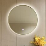 Огледало за баня ICL 1855/80 BRUSH LIGHT GOLD