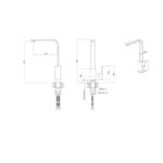 Смесител за кухненски умивалник ICF 233010 BLACK - Image 3
