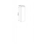 Колона за баня PVC от Inter Ceramic 2519-80 AMO - за стилна и практична баня - Image 3