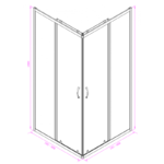 Душ кабини » ICS  275 TC NEW 80*80 EASY ASSEMBLE - Image 3