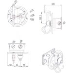 Месингов смесител за вграждане ICF 3316G - Image 2
