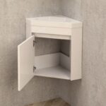 Долен конзолен ъглов PVC шкаф за баня Inter Ceramic ICP  3939 - практично решение за малки пространства - Image 2