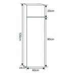 Колона за баня от PVC ICP 4024-2 - Image 6