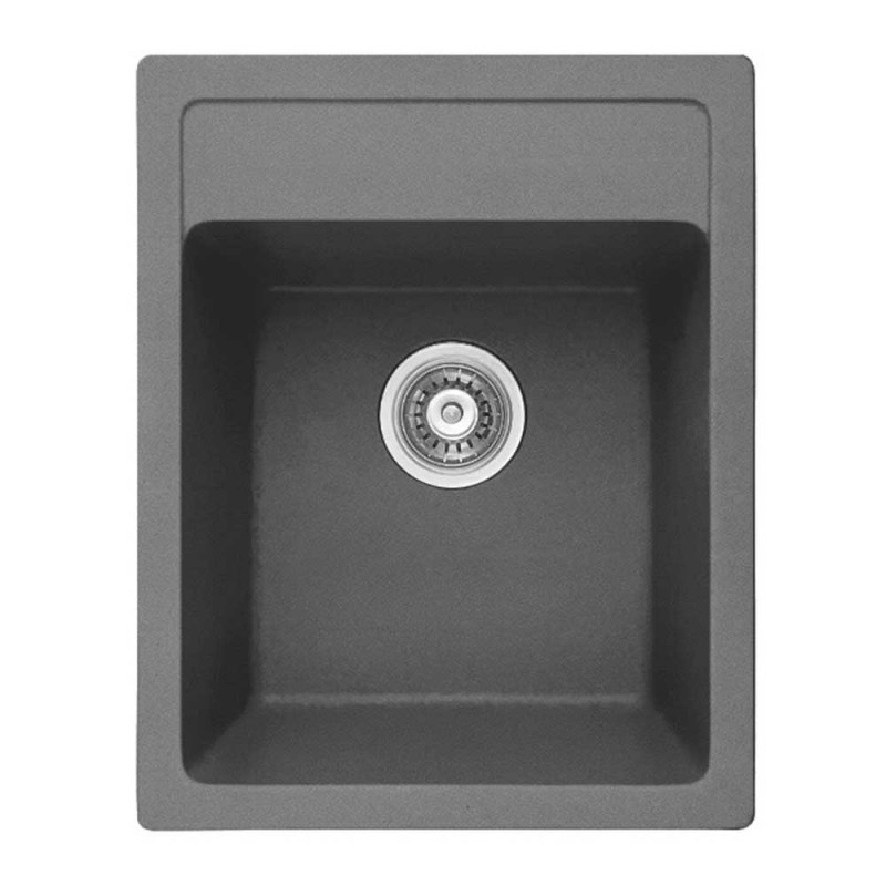 405020GRAY_web_1-800x800-1.jpg Кухненска мивка от композитен материал Inter Ceramic ICGS 4050 GRAY - издръжлива и стилна - Image 1