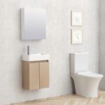 Долен конзолен шкаф за баня Inter Ceramic 4240-КТ с умивалник – функционален и елегантен комплект - Image 2