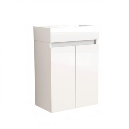 Долен конзолен PVC шкаф Inter Ceramic COMPACT 4243 с умивалник - функционално и стилно решение