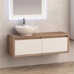 Долен конзолен PVC шкаф за баня Inter Ceramic ICP 4540-120 - практично обзавеждане