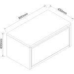 Долен конзолен PVC шкаф за баня Inter Ceramic ICP 4540-80 - практично обзавеждане - Image 4