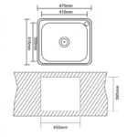 Кухненска мивка алпака ICK D4842/4640 - Image 3