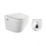 Стенна тоалетна чиния Inter Ceramic 4937W BIDET – Модерен стил и лесна поддръжка - Image 3
