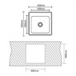 Кухненска мивка алпака ICK 5050 TAMPICO - Image 4
