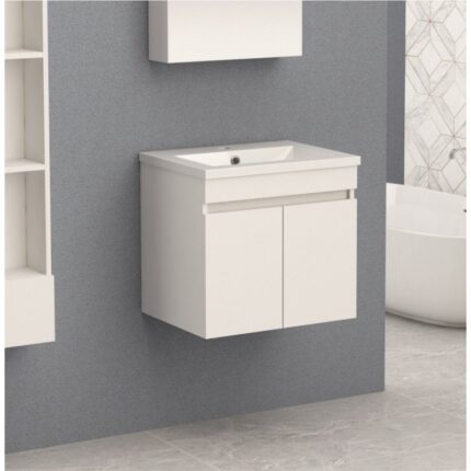 Долен конзолен PVC шкаф за баня Inter Ceramic ICP 5082 - за компактни и стилни бани