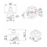 Месингов смесител за вграждане ICF 554015-1BR - Image 2