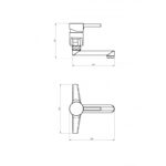 Смесител за умивалник  ICF 5558290 7215 "КРИСТИ " - Image 2