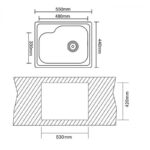 Кухненска мивка алпака ICK 5645 - Image 3