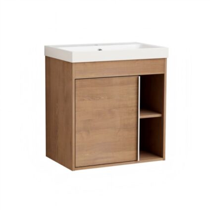 Долен конзолен шкаф за баня Inter Ceramic 5939 DI LEGNO - съчетание от природа и съвременен дизайн