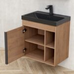 Долен конзолен шкаф за баня Inter Ceramic 5940 DI LEGNO - съчетание от природа и съвременен дизайн - Image 3