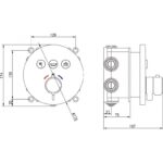 Месингов смесител за вграждане ICF 595029C - Image 2