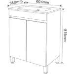 Долен стоящ PVC шкаф за баня ICP 5981 - Image 6