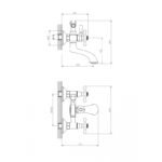 Смесител за вана/душ ICF 6006851 Ретро - Image 3