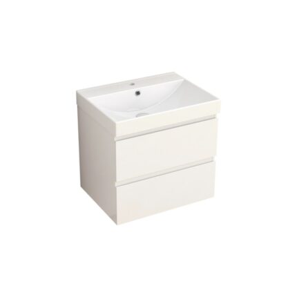 Долен конзолен PVC шкаф за баня Inter Ceramic ICP AKADIA-60 6038-60W С УМИВ. 5953W-2NEW