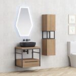 Долен конзолен шкаф за баня Inter Ceramic ICP 6056-039 КОМО + 887BLACK – елегантно решение за стилна баня - Image 3