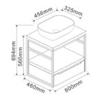 Долен конзолен PVC шкаф Inter Ceramic ICP 6056-020 КАЛИТЕА – устойчивост, стил и лекота - Image 5