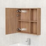 Горен огледален шкаф за баня Inter Ceramic 6060-14 DI LEGNO – Елегантен и функционален избор - Image 3
