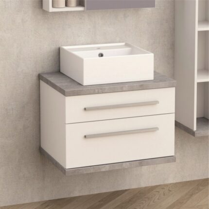 Долен конзолен PVC шкаф за баня Inter Ceramic ICP 6144-1 - съчетание от дизайн и практичност