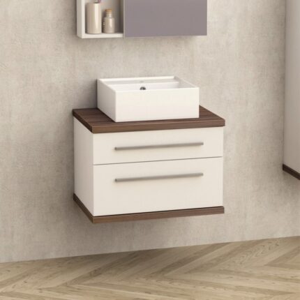 Долен конзолен PVC шкаф за баня Inter Ceramic ICP 6144-2 - съчетание от дизайн и практичност