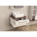 Долен конзолен PVC шкаф за баня Inter Ceramic ICP 6144-2 - съчетание от дизайн и практичност - Image 2