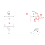 Смесител за вана/душ  ICF 6342041 "КАПРИ" - Image 3