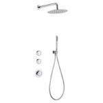 Смесител за вграждане за душ Inter Ceramic 634503C CATARINE CHROME - дизайнерски смесител за душ