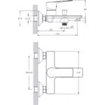 Смесител за вана и душ ALFI ICF 6486123 - Image 3