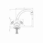 Месингов Смесител АЛГАРА  ICF 7002851BR - Image 3